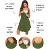 imageEkouaer Women 3 in 1 Labor and DeliveryMaternityNursing Nightgown Button Down Sleeveless Pregnancy Dress for BreastfeedingArmy Green
