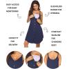 imageEkouaer Women 3 in 1 Labor and DeliveryMaternityNursing Nightgown Button Down Sleeveless Pregnancy Dress for BreastfeedingNavy Blue