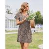 imageEkouaer Womens Cotton Nightgowns Soft Short Sleeve Sleep Shirts Printed Night Shirts Night DressLeopard