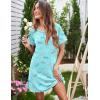 imageEkouaer Womens Sleep Shirt Short Sleeve Night Shirts Pullover Nightgown Soft Nightdress Sleepwear SXXLButterfly