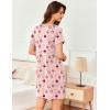 imageEkouaer Womens Sleep Shirt Short Sleeve Night Shirts Pullover Nightgown Soft Nightdress Sleepwear SXXLSheep