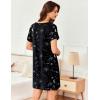 imageEkouaer Womens Sleep Shirt Short Sleeve Night Shirts Pullover Nightgown Soft Nightdress Sleepwear SXXLStarry Sky