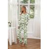 imageEkouaer Womens 2 Pack Pajama Set Long Sleeve Pajamas Top and Pants V Neck Pjs Set Soft Loungewear with PocketsGray Star  White Geometric Patterns
