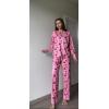 imageEkouaer Womens 2 Pack Pajama Set Long Sleeve Pajamas Top and Pants V Neck Pjs Set Soft Loungewear with PocketsPink Love  Purple