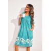 imageEkouaer Womens House Dress Floral Print Moo Moos Nightgowns Moomoo Dresses Mumus with PocketsGreen