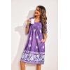 imageEkouaer Womens House Dress Floral Print Moo Moos Nightgowns Moomoo Dresses Mumus with PocketsPurple