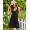 imageEkouaer Nightgowns for Women Cotton Night Gown Tank Sleeveless Sleepshirt Racerback Nightdress Chemise Sleepwear SXXXLBlack