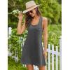 imageEkouaer Nightgowns for Women Cotton Night Gown Tank Sleeveless Sleepshirt Racerback Nightdress Chemise Sleepwear SXXXLGrey