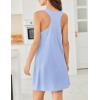 imageEkouaer Nightgowns for Women Cotton Night Gown Tank Sleeveless Sleepshirt Racerback Nightdress Chemise Sleepwear SXXXLLight Blue