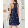 imageEkouaer Nightgowns for Women Cotton Night Gown Tank Sleeveless Sleepshirt Racerback Nightdress Chemise Sleepwear SXXXLNavy Stars