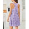 imageEkouaer Nightgowns for Women Cotton Night Gown Tank Sleeveless Sleepshirt Racerback Nightdress Chemise Sleepwear SXXXLPurple Dots