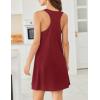 imageEkouaer Nightgowns for Women Cotton Night Gown Tank Sleeveless Sleepshirt Racerback Nightdress Chemise Sleepwear SXXXLWine Red