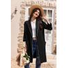 imageEkouaer Women Robes Shawl Collar Bathrobe Short Kimono Robe Soft Knit Bathrobes Ladies Sleepwear with Pockets SXXLBlack