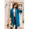 imageEkouaer Women Robes Shawl Collar Bathrobe Short Kimono Robe Soft Knit Bathrobes Ladies Sleepwear with Pockets SXXLBlue Green
