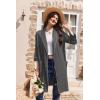 imageEkouaer Women Robes Shawl Collar Bathrobe Short Kimono Robe Soft Knit Bathrobes Ladies Sleepwear with Pockets SXXLDark Gray