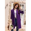 imageEkouaer Women Robes Shawl Collar Bathrobe Short Kimono Robe Soft Knit Bathrobes Ladies Sleepwear with Pockets SXXLDark Purple