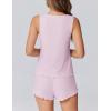 imageEkouaer 2 Pieces Womens Tank Top Pajamas Set Soft Sleepwear Sleeveless Cami and Shorts Summer Loungewear Pjs SetPink