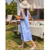 imageEkouaer Nightgowns for Women Cotton Long Night Gown Sleeveless Sleep Dress Victorian Nightdress Ladies Sleepwear SXXXLBlue White Birds