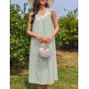 imageEkouaer Nightgowns for Women Cotton Long Night Gown Sleeveless Sleep Dress Victorian Nightdress Ladies Sleepwear SXXXLLight Green
