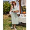 imageEkouaer Nightgowns for Women Cotton Long Night Gown Sleeveless Sleep Dress Victorian Nightdress Ladies Sleepwear SXXXLLight Green