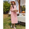 imageEkouaer Nightgowns for Women Cotton Long Night Gown Sleeveless Sleep Dress Victorian Nightdress Ladies Sleepwear SXXXLLight Pink