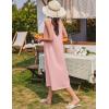imageEkouaer Nightgowns for Women Cotton Long Night Gown Sleeveless Sleep Dress Victorian Nightdress Ladies Sleepwear SXXXLLight Pink