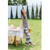 imageEkouaer Pajamas for Women Set Short Sleeve Pjs and Long Floral Print Pants Soft Sleepwear Casual Lounge Sets SXXLDark Gray Floral
