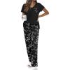 Black White Floral