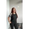imageEkouaer Lounge Sets for Women Two Piece Pajama Set Short Sleeve Crewneck Jogger Outfits and Sweatpants Tracksuit with PocketsBlack