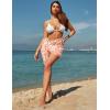 imageEkouaer Womens 2025 Sarongs Beach Wraps Chiffon Beach Cover Up Short Sheer Bikini Wraps S3XLButterflylight Pink