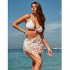 imageEkouaer Womens 2025 Sarongs Beach Wraps Chiffon Beach Cover Up Short Sheer Bikini Wraps S3XLButterflywhite