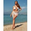 imageEkouaer Womens 2025 Sarongs Beach Wraps Chiffon Beach Cover Up Short Sheer Bikini Wraps S3XLButterflywhite