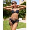 imageEkouaer Womens 2025 Sarongs Beach Wraps Chiffon Beach Cover Up Short Sheer Bikini Wraps S3XLPearlblack