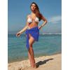 imageEkouaer Womens 2025 Sarongs Beach Wraps Chiffon Beach Cover Up Short Sheer Bikini Wraps S3XLSwiss Dotroyal Blue