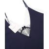 imageEkouaer Nightgown Satin Lingerie Sleeveless Sleep Dress Babydoll Nightie Slip ChemiseNavy Blue