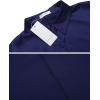 imageEkouaer Womens Satin Nightshirt Button Down Sleepshirt Silk 34 Sleeve Nightgown Boyfriend Notch Collar Sleepwear S3XLNavy Blue