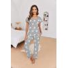 imageEkouaer 2 Pack Womens Pajama Sets Short Sleeve with Long Pajama Pant Set Soft Sleepwear Printed Pj Lounge Sets with Pockets1 Packlight Gray Stars
