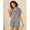 imageEkouaer Womens Silk Satin Pajamas Sets 2 Piece Short Sleeve Sleepwear Button Down Top and Shorts Pjs Lounge Wear Sets SXXLBlack