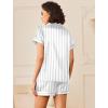 imageEkouaer Womens Silk Satin Pajamas Sets 2 Piece Short Sleeve Sleepwear Button Down Top and Shorts Pjs Lounge Wear Sets SXXLSilver Grey