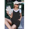 imageEkouaer Womens Summer Casual Sleeveless Rompers Loose Spaghetti Strap Shorts Overalls Outfits 2025 Jumpsuits With PocketsBlack