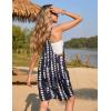 imageEkouaer Womens Summer Casual Sleeveless Rompers Loose Spaghetti Strap Shorts Overalls Outfits 2025 Jumpsuits With PocketsBlack Tie Dye