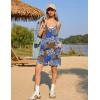 imageEkouaer Womens Summer Casual Sleeveless Rompers Loose Spaghetti Strap Shorts Overalls Outfits 2025 Jumpsuits With PocketsClassical Geometry