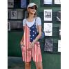 imageEkouaer Womens Summer Casual Sleeveless Rompers Loose Spaghetti Strap Shorts Overalls Outfits 2025 Jumpsuits With PocketsFlagq8