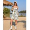 imageEkouaer Womens Summer Casual Sleeveless Rompers Loose Spaghetti Strap Shorts Overalls Outfits 2025 Jumpsuits With PocketsFloral 232