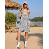 imageEkouaer Womens Summer Casual Sleeveless Rompers Loose Spaghetti Strap Shorts Overalls Outfits 2025 Jumpsuits With PocketsFloral 366