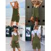 imageEkouaer Womens Summer Casual Sleeveless Rompers Loose Spaghetti Strap Shorts Overalls Outfits 2025 Jumpsuits With PocketsGreen