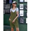 imageEkouaer Womens Summer Casual Sleeveless Rompers Loose Spaghetti Strap Shorts Overalls Outfits 2025 Jumpsuits With PocketsGreen