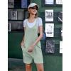 imageEkouaer Womens Summer Casual Sleeveless Rompers Loose Spaghetti Strap Shorts Overalls Outfits 2025 Jumpsuits With PocketsLight Green