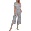 Gray/White Stripe