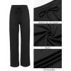 imageEkouaer Womens Pajama Pants Wide Leg Yoga Pants Lounge Drawstring Pants Comfy Stretch Plaid Pj BottomsBlack